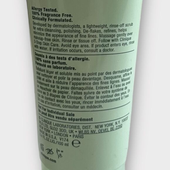 Clinique 7 Day Scrub Cream Rinse-Off Formula 3.4 FL.OZ - Picture 9 of 11